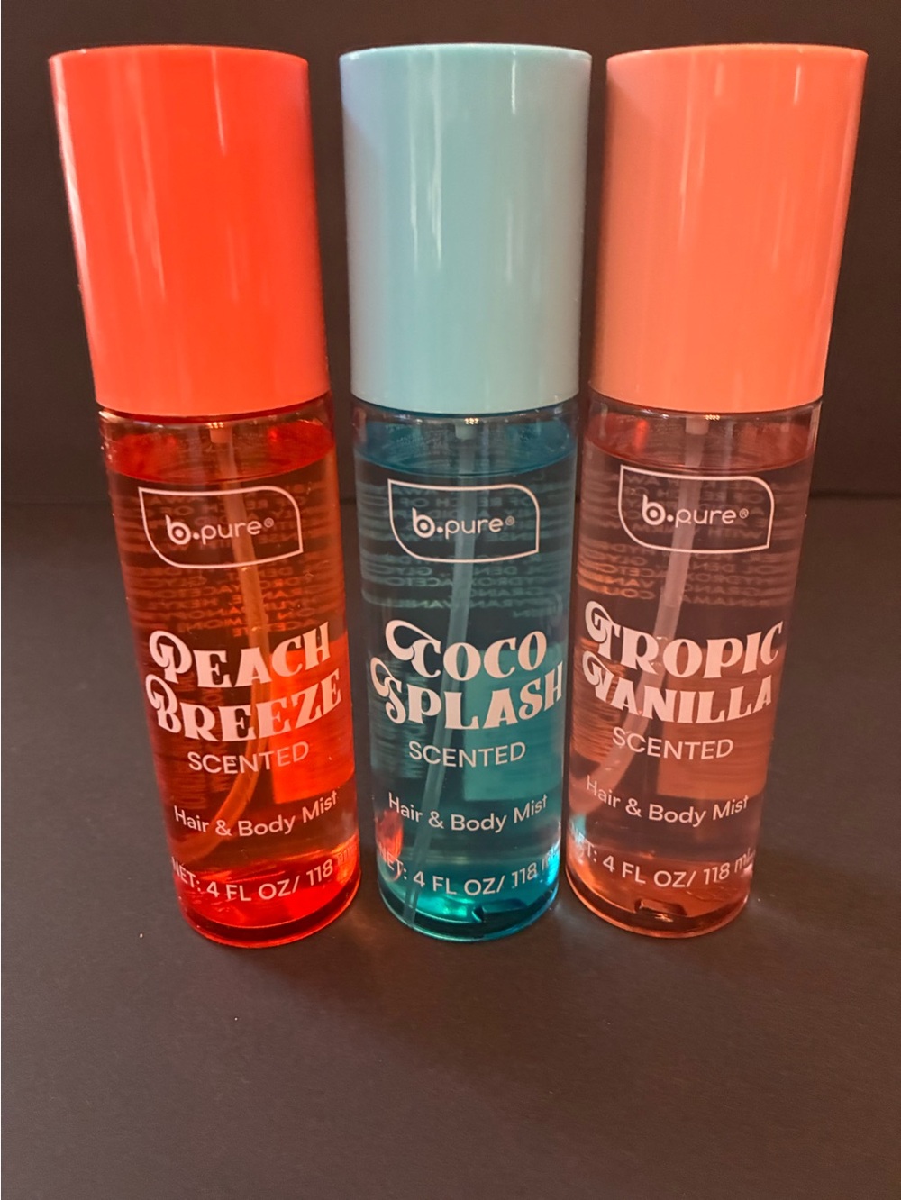 b.Pure Multi Pack Hair & Body Mist bundle